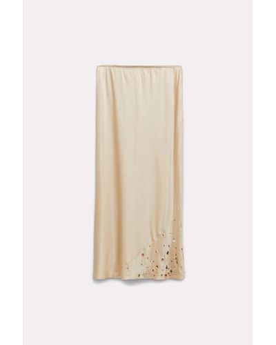 Dorothee Schumacher Hand-embellished Satin-silk Skirt - White