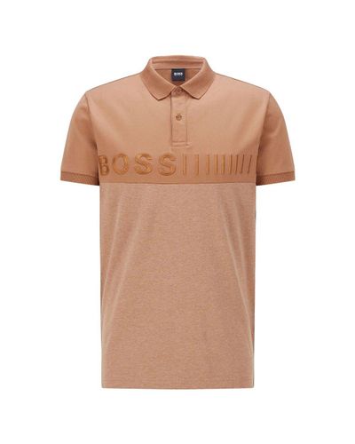 BOSS by HUGO BOSS Pavel Polo in Brown 