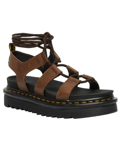Dr. Martens Nartilla Sandals in Brown | Lyst