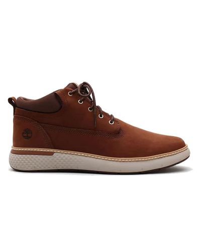 Timberland Leather Cross Mark Plain Toe Chukka Boots in Cognac Nubuck  (Brown) for Men | Lyst