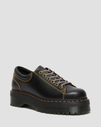 dr martens black smooth collier bex platform derbys