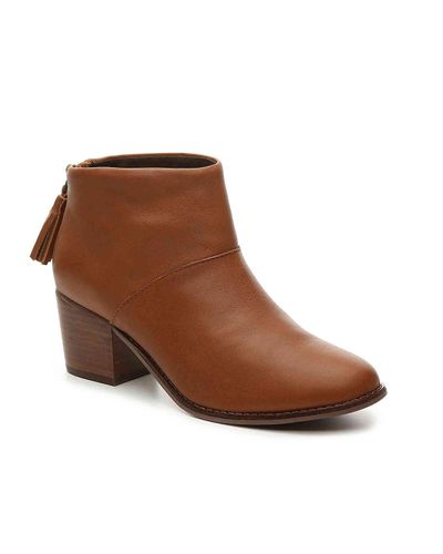 toms cognac booties