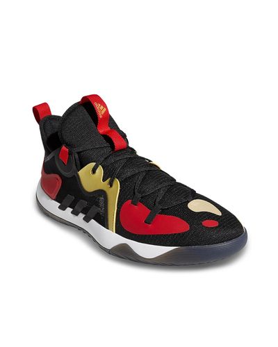adidas Synthetic Harden Stepback 2 Basketball Shoe in Black/Red (Red) for Men - Lyst