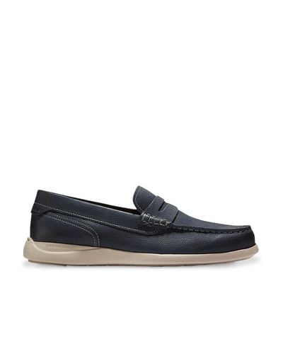 Cole Haan Rubber Grand Atlantic Penny Loafer in Navy (Blue) for Men - Lyst
