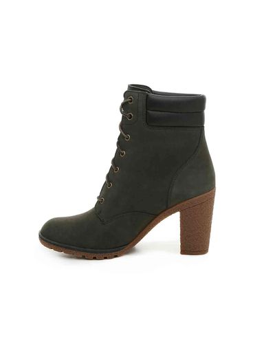 Timberland Leather Tillston Bootie in Olive Green (Green) - Lyst