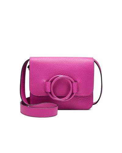 Vince Camuto Livy Leather Shoulder Bag in Pink - Lyst