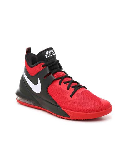 Nike Synthetic Air Max Impact Basketball Shoe in Black/Red (Red ... المصارع اندرتيكر