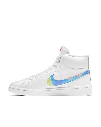 Nike Court Royale 2 High-top Sneaker in White/Blue (White) - Lyst