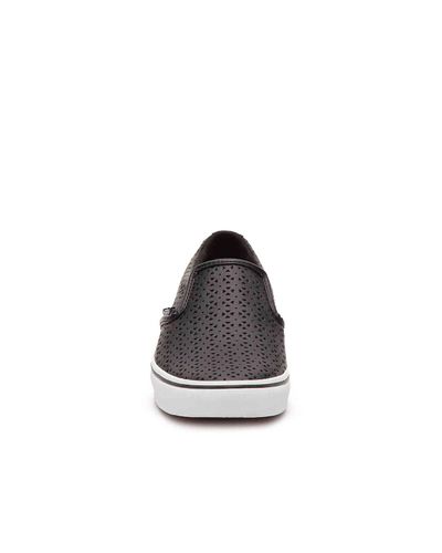 vans asher perforated black