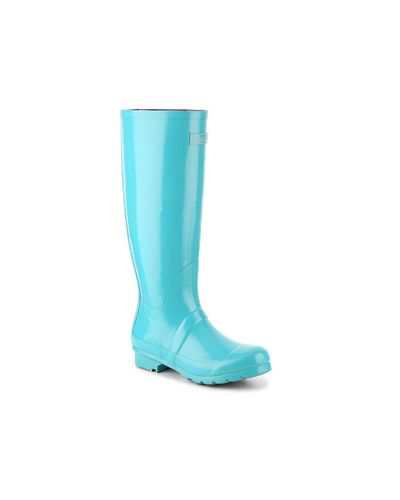 teal rain boots