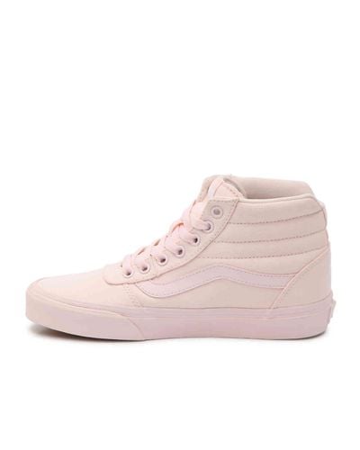 Vans Canvas Ward Hi High-top Sneaker in Light Pink (Pink) - Lyst
