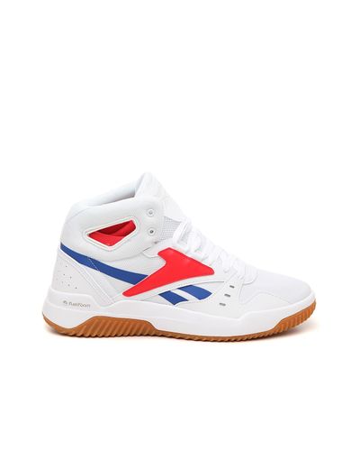 Reebok Bb Os Mid High-top Sneaker in White/Red (White) for Men | Lyst