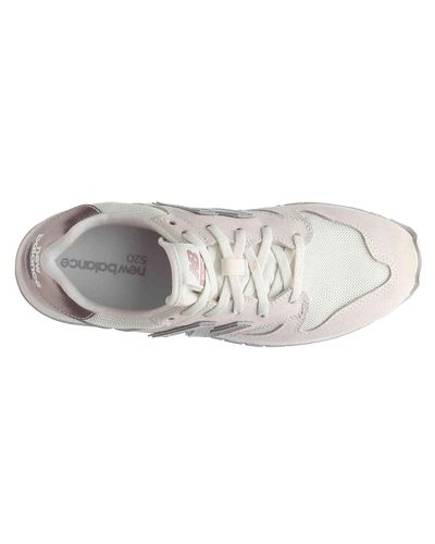 New Balance Suede 520 Sneaker in Cream/Rose Gold Metallic (Metallic) - Lyst