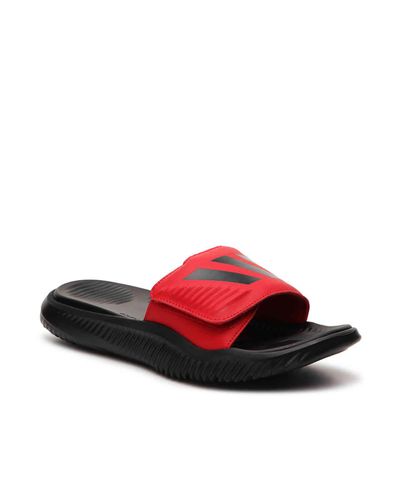 adidas alphabounce slides red