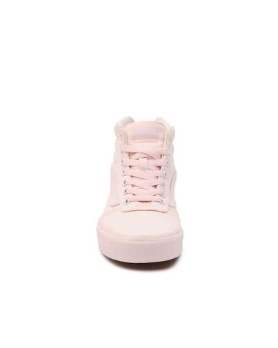 Vans Canvas Ward Hi High-top Sneaker in Light Pink (Pink) - Lyst
