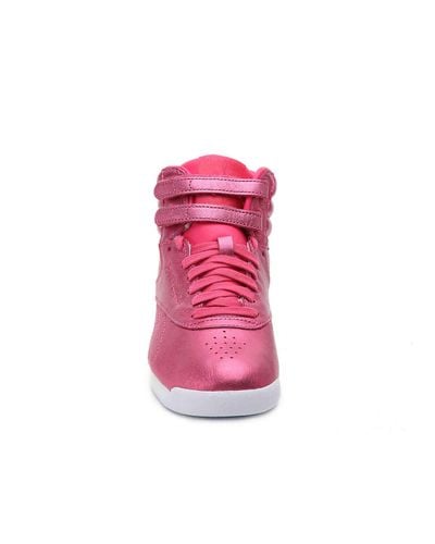 reebok pink metallic