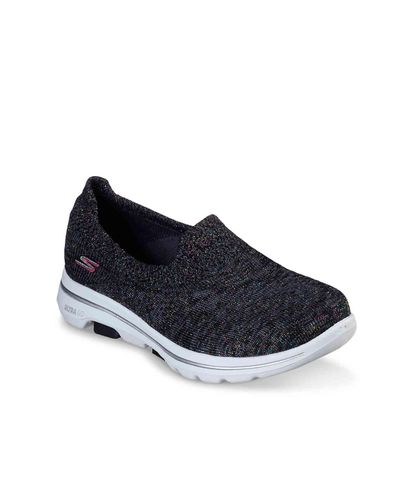 ladies black slip on loafers