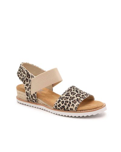 skechers animal print sandals