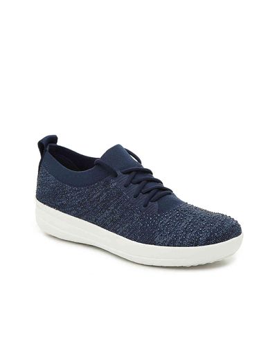 Fitflop Synthetic Uberknit Crystal Sneaker in Navy (Blue) - Lyst