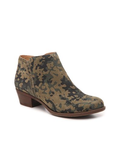 dsw olive green booties