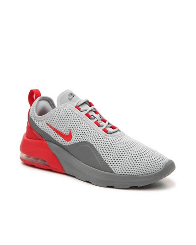 Nike Synthetic Air Max Motion 2 Sneaker in Grey/Red (Gray) for Men - Lyst