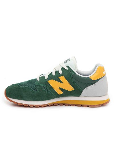 New Balance Suede 520 Sneaker in Green/Mustard Yellow (Green) for Men - Lyst