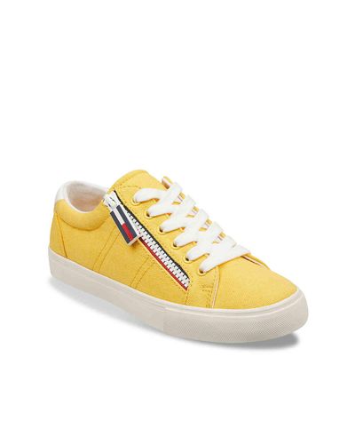 Tommy Hilfiger Canvas Paskal Sneaker in Yellow - Lyst