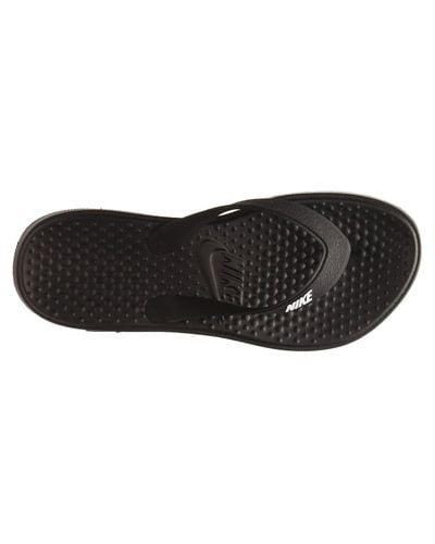 nike solay flip flops black