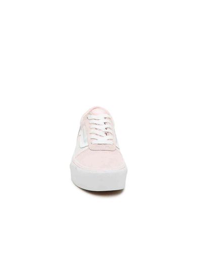 hot pink platform vans