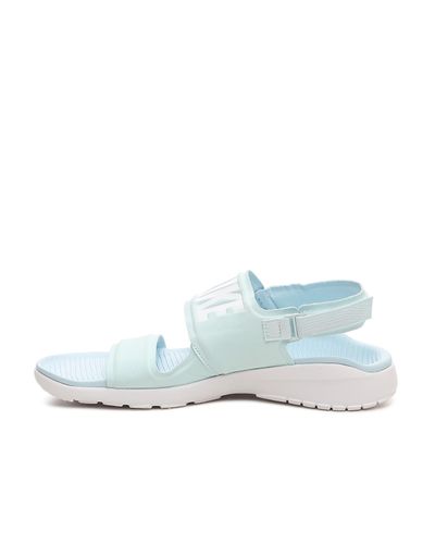 nike tanjun sandals blue