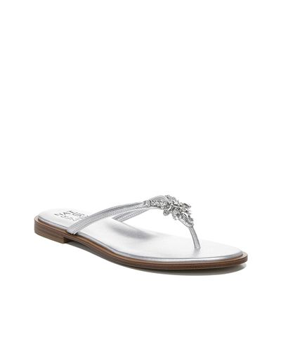 Naturalizer Synthetic Liliana Flip Flop in Silver Metallic (Metallic) - Lyst