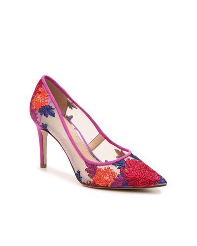 Jessica Simpson Denim Cipinola Pump In Fuchsia Purple Purple Lyst