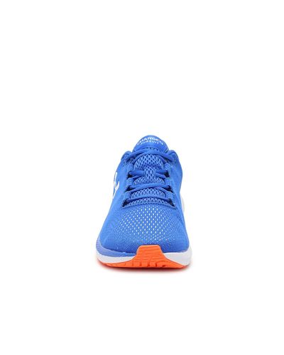 orange and blue under armour shoes