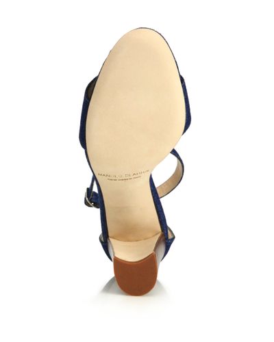 denim manolo blahnik