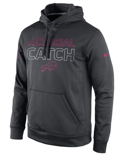 Nike Men's Buffalo Bills Breast Cancer Awareness Ko Hoodie in Anthracite/Pink (Gray) for Men - Lyst