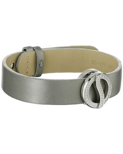 Philip Stein Diamond Strap Horizon Bracelet in Platinum (Metallic) - Lyst