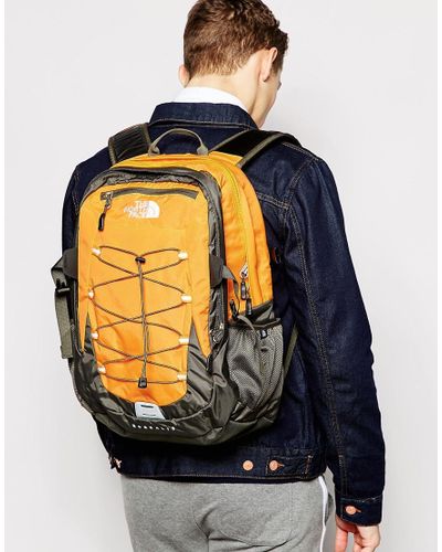 north face borealis backpack yellow