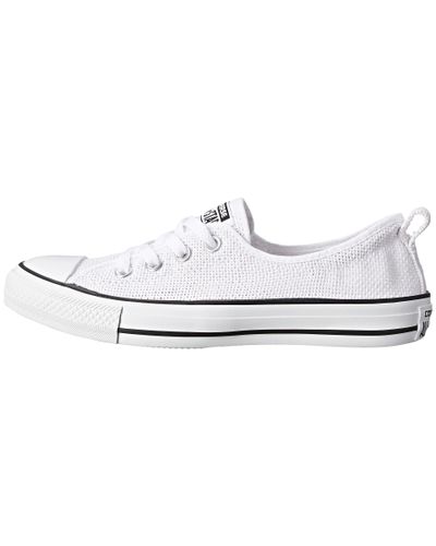 all white converse shoreline