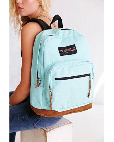turquoise jansport backpack
