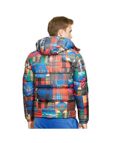 ralph lauren patchwork down jacket