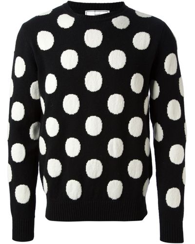 Ami Polka Dot Sweater In Black For Men Lyst