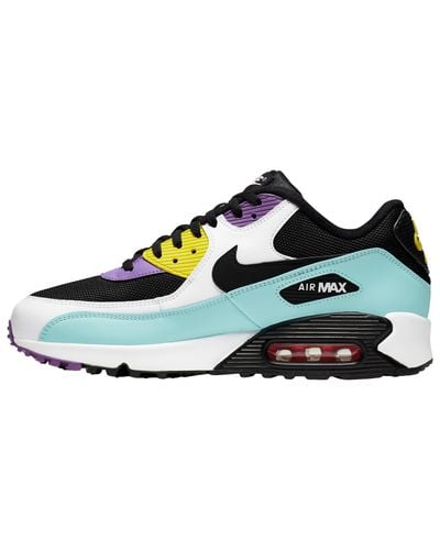 Nike Synthetic Air Max 90 - Running Shoes in Black/White/Bright ... Nike Synthetic Air Max 90 - Running Shoes in Black/White/Bright ...