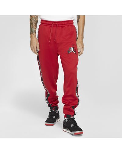 Nike Synthetic Jumpman Classic Tricot Warm-up Pants in Red for Men - Lyst