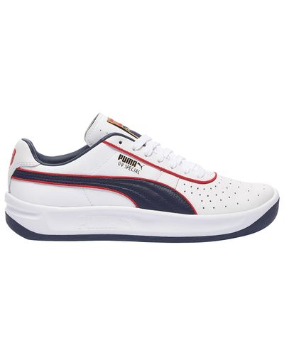 PUMA Leather Gv Special + Tennis Shoes in White/Navy/Red/Gold (Blue) for  Men - Lyst