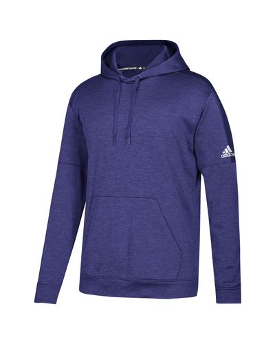 adidas Team Issue Fleece Pullover Hoodie in Purple for Men - Lyst