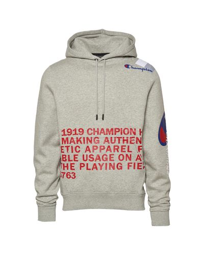 champion super fleece behind the label hoodie