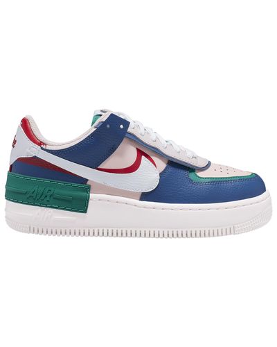 Nike Leather Air Force 1 Shadow in Navy/Pink (Blue) | Lyst