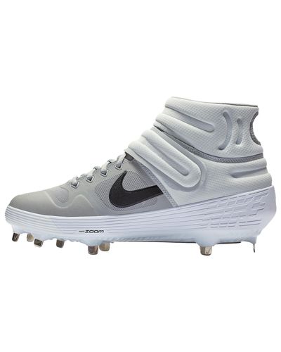 Nike Synthetic Alpha Huarache Elite 2 Mid Mcs in Gray for Men | Lyst