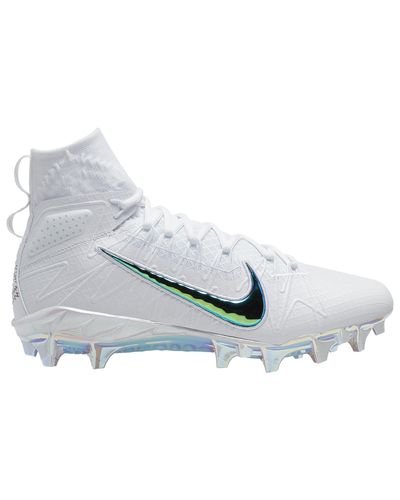 Nike Alpha Huarache 7 Elite Lax Le Molded Cleats Shoes in White/White/White  (White) for Men | Lyst