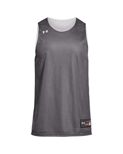 Under Armour Cotton Team Triple Double Reversible Jersey in Graphite/White  (Gray) for Men - Lyst